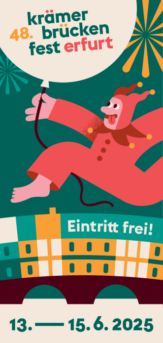 Programmflyer zum 48. Krämerbrückenfest Programmflyer zum 48. Krämerbrückenfest